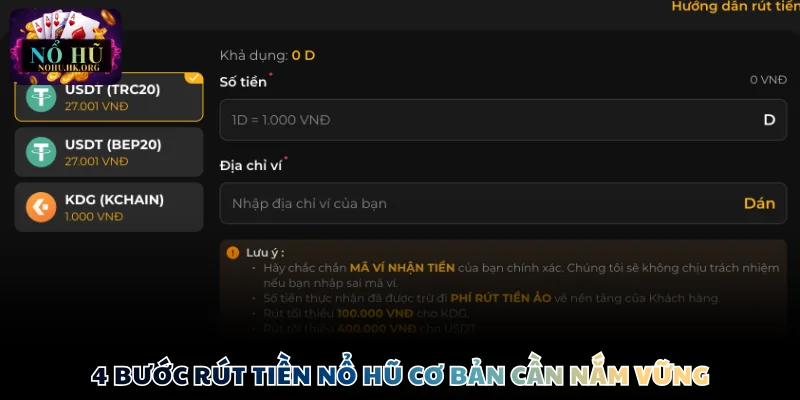 rut tien Nổ Hũ huong dan 4 bước rút tiền Nổ Hũ cơ bản cần nắm vững